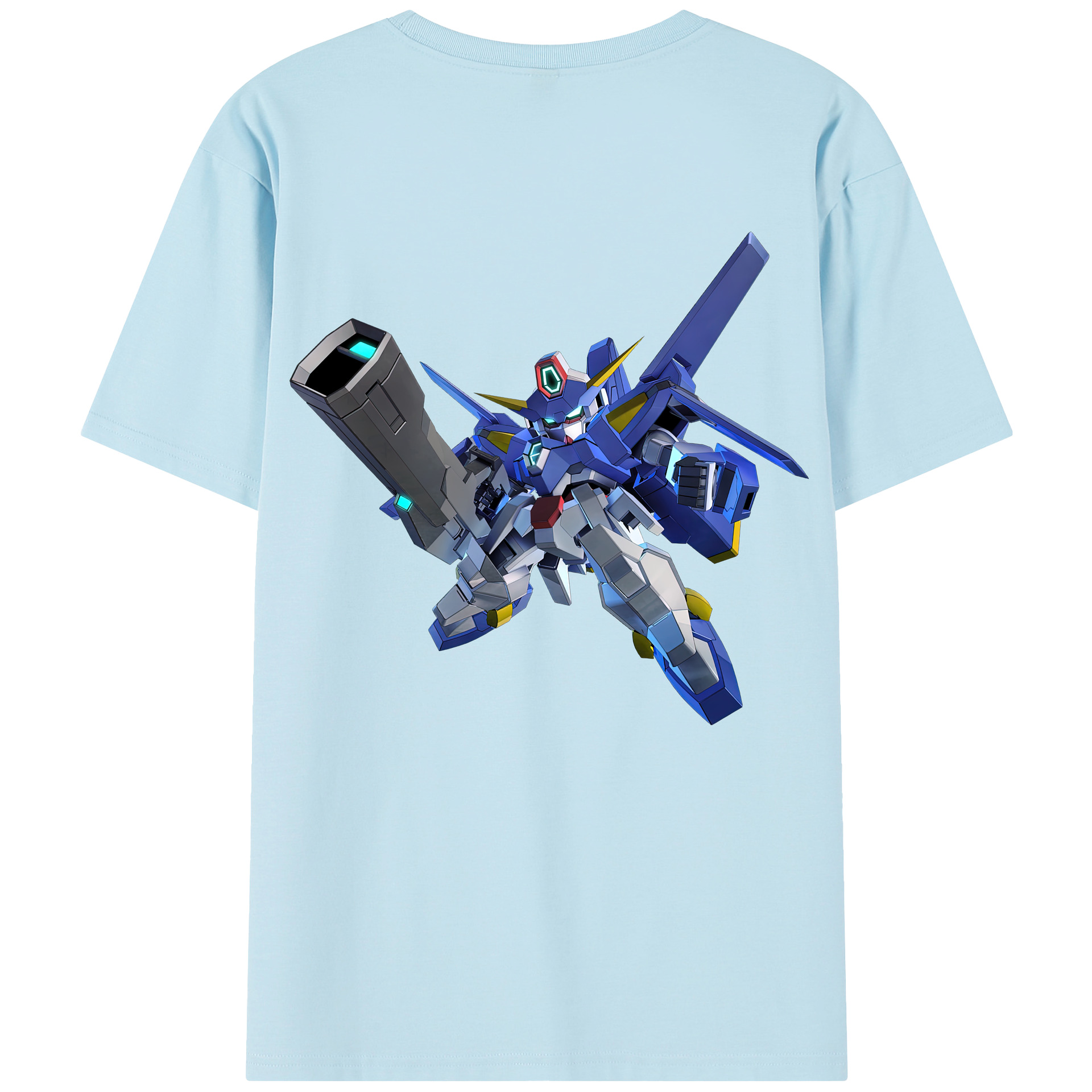 （画像用） 機動戦士ガンダム Mobile Suit Gundam 綿100％半袖Tシャツ（背面プリント）